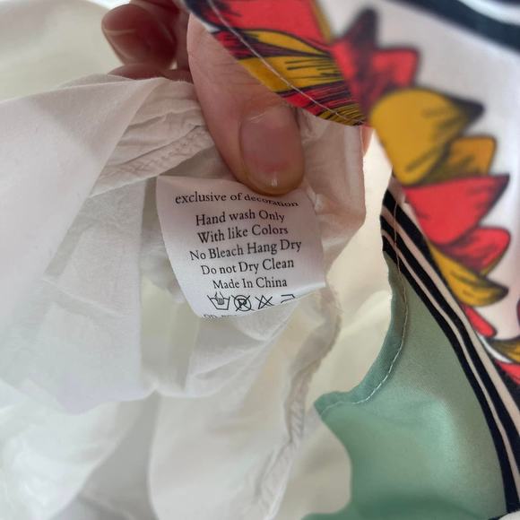 Oopsie Daisy Toddler Girls 3 Multicolor Red Gray Yellow Floral High-Low Dress - Picture 8 of 8